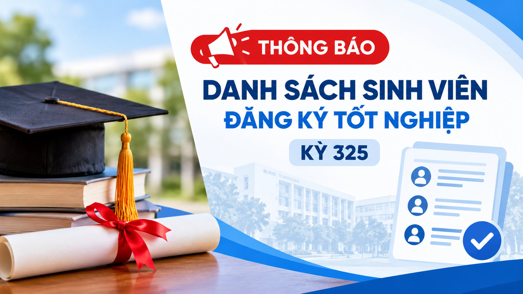 Danh sách đăng ký tốt nghiệp học kỳ: 325